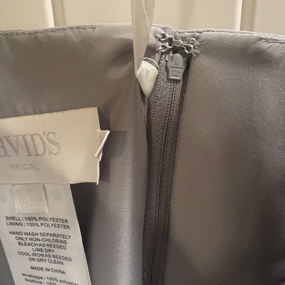 David's Bridal gown dress Mercury 2 strapless - Picture 6 of 6